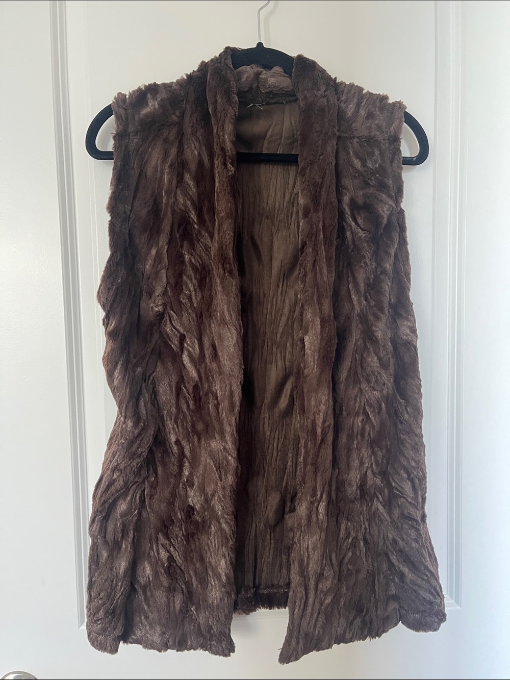 Brown Faux Fur Vest